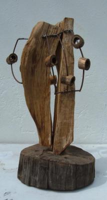 Christic Cocteau in wood